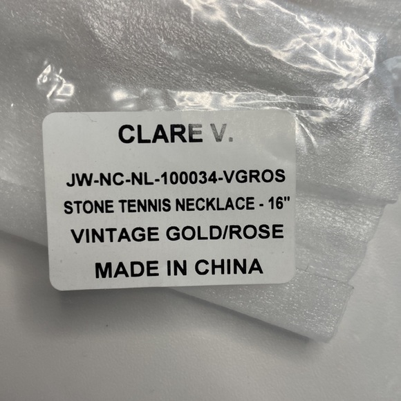 Clare V Gold and Pink Beaded Necklace - Picture 6 of 6